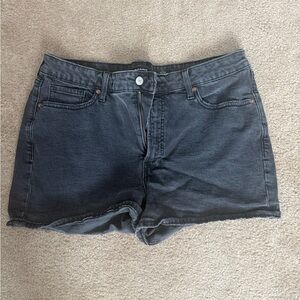 Old Navy  Jean Shorts Casual black OG straight high rise size 16